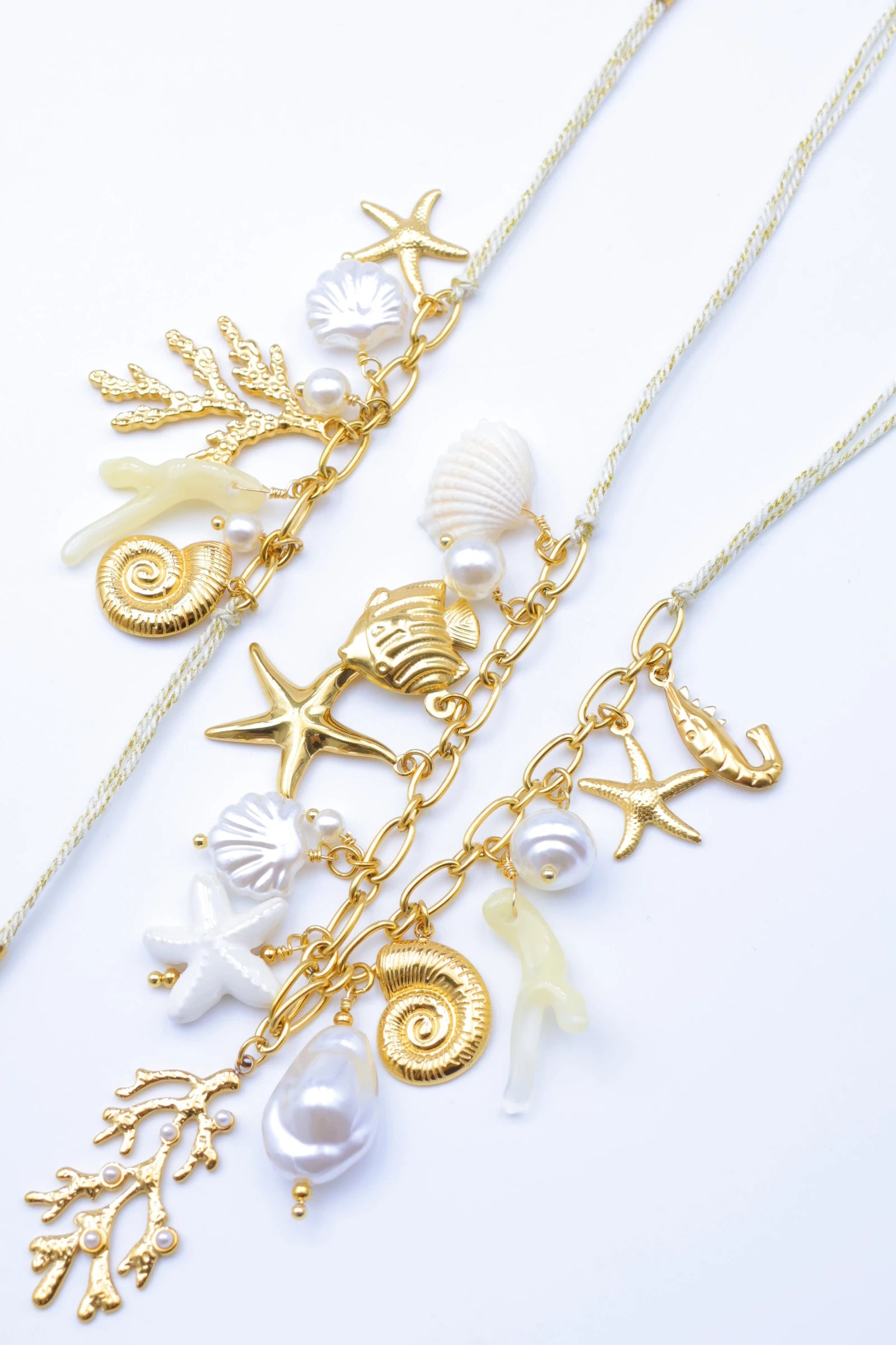 Parure de bijoux en acier inoxydable - BLANC