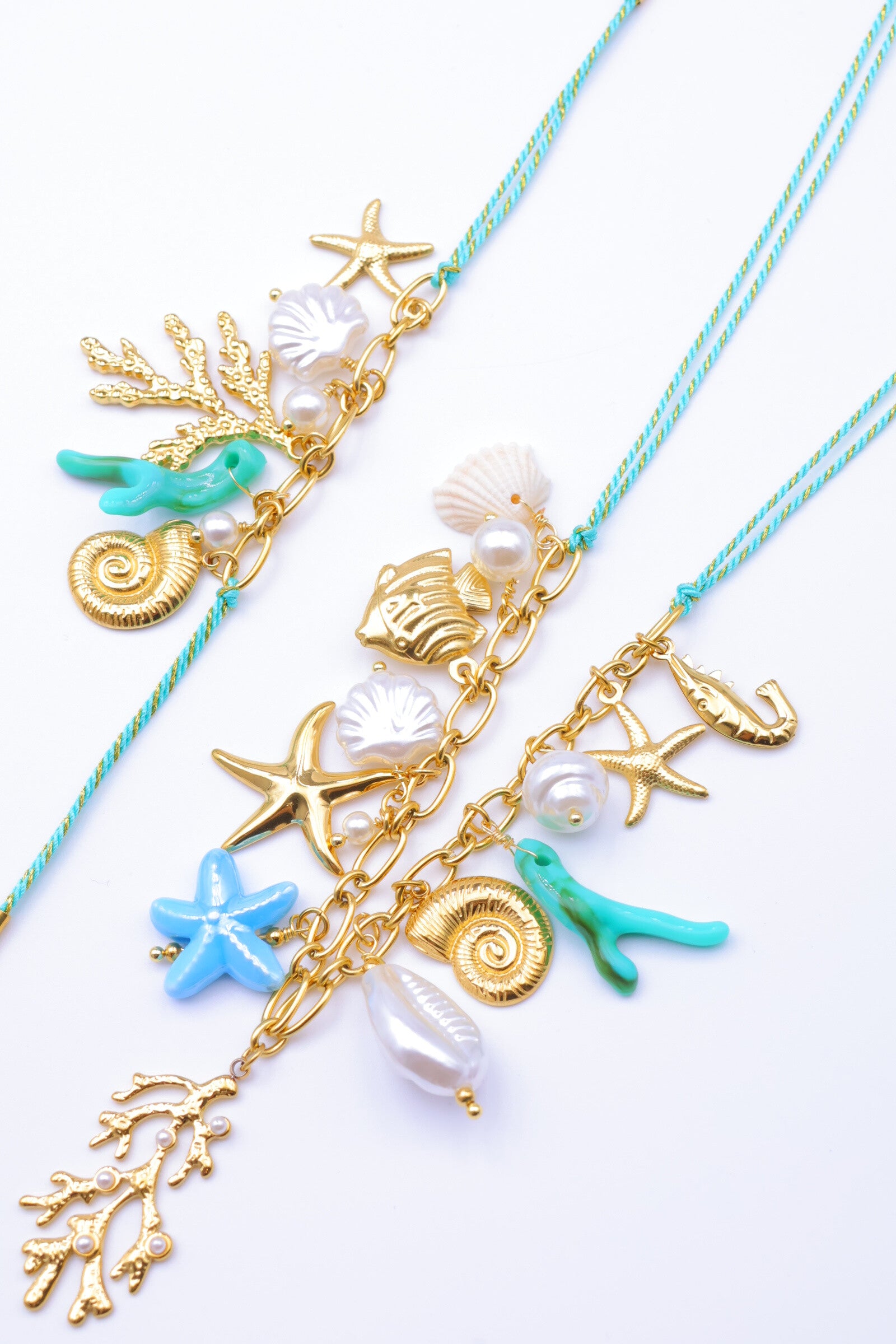 Parure de bijoux en acier inoxydable - BLEU