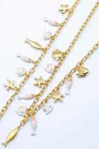 Parure de bijoux en acier inoxydable - BLANC