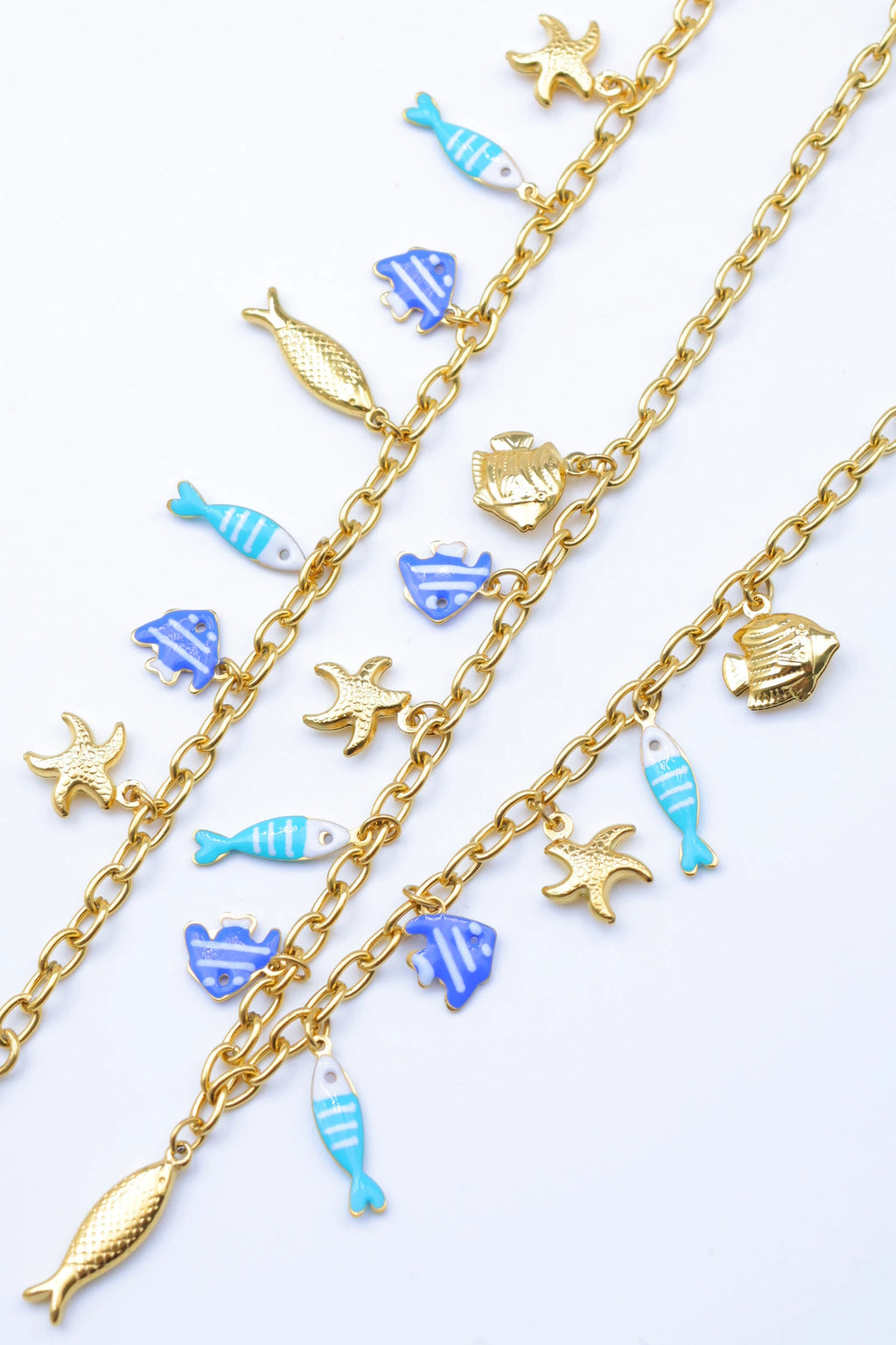 Parure de bijoux en acier inoxydable - BLEU
