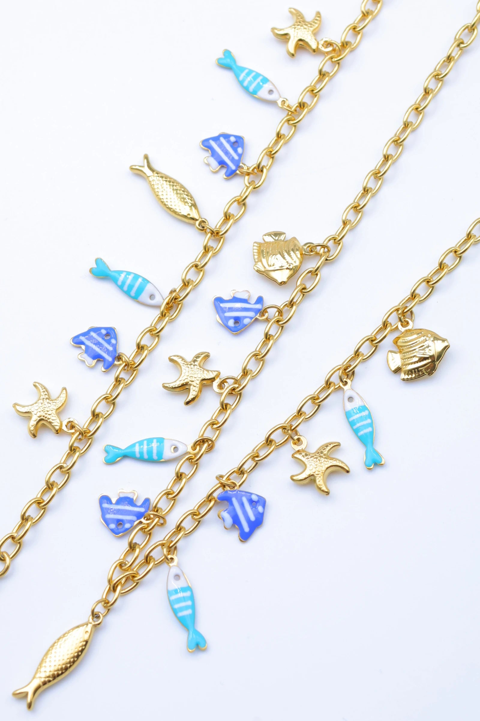 Parure de bijoux en acier inoxydable - BLEU