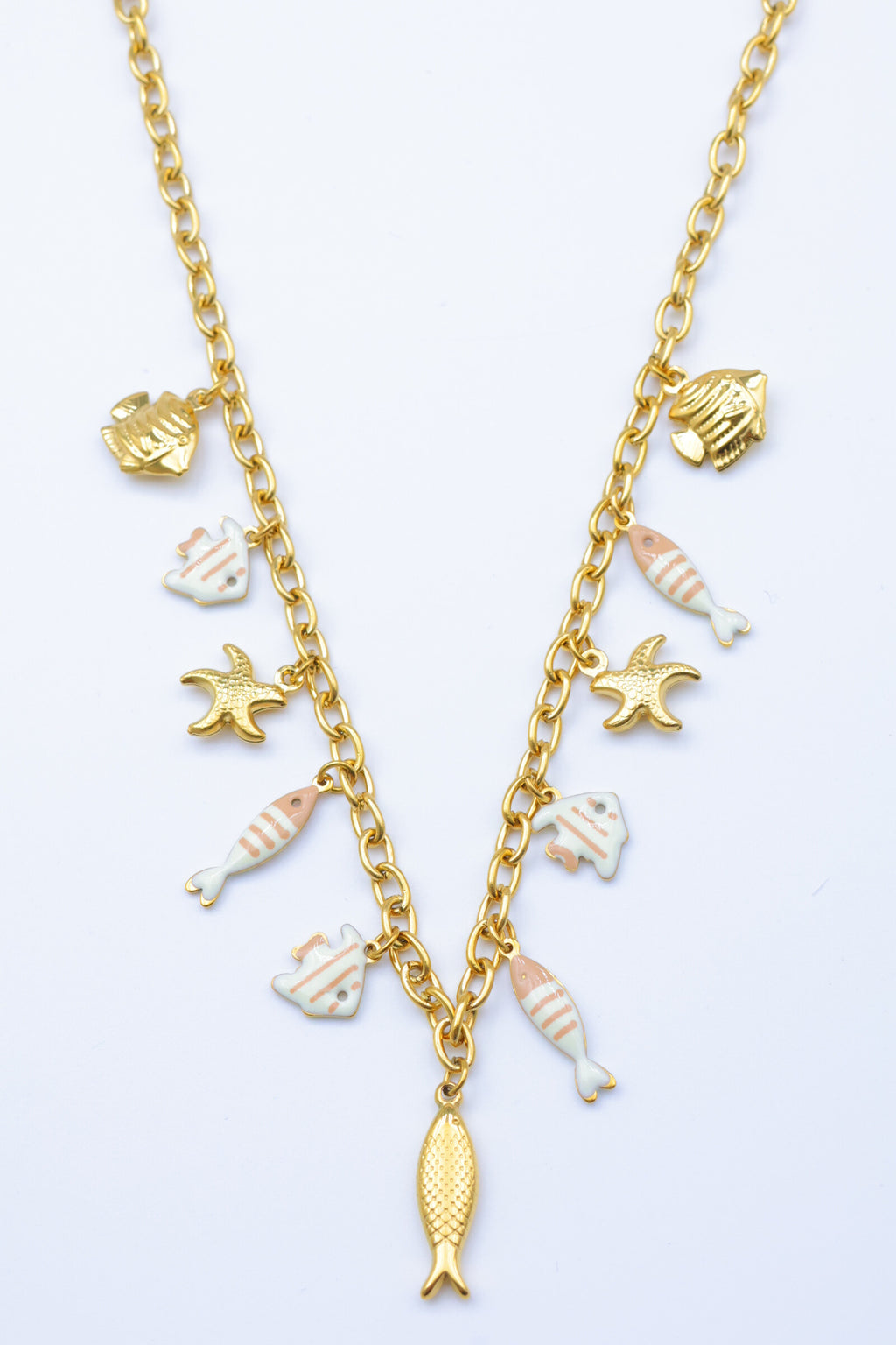 Collier en acier inoxydable - BLANC