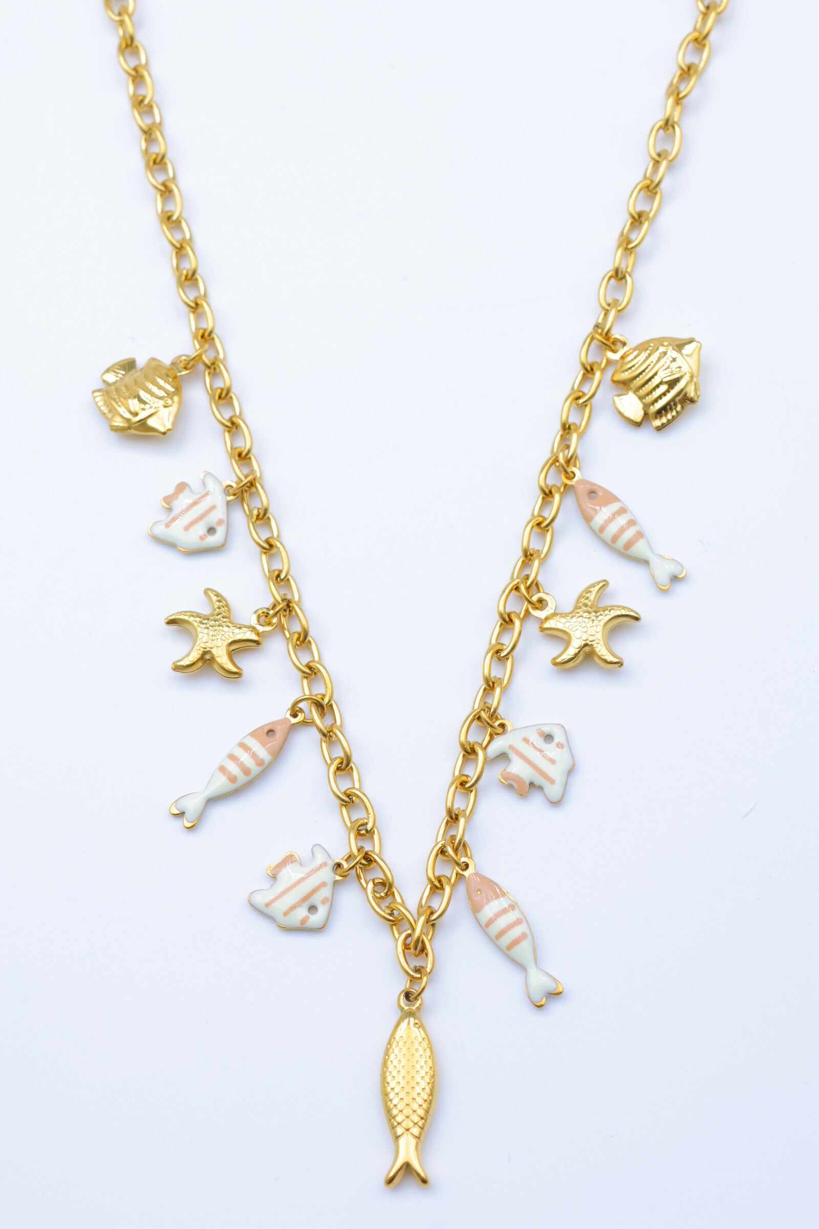 Collier en acier inoxydable - BLANC