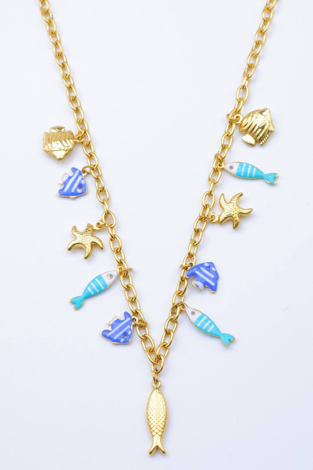 Collier en acier inoxydable - BLEU