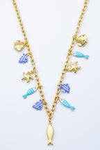 Collier en acier inoxydable - BLEU
