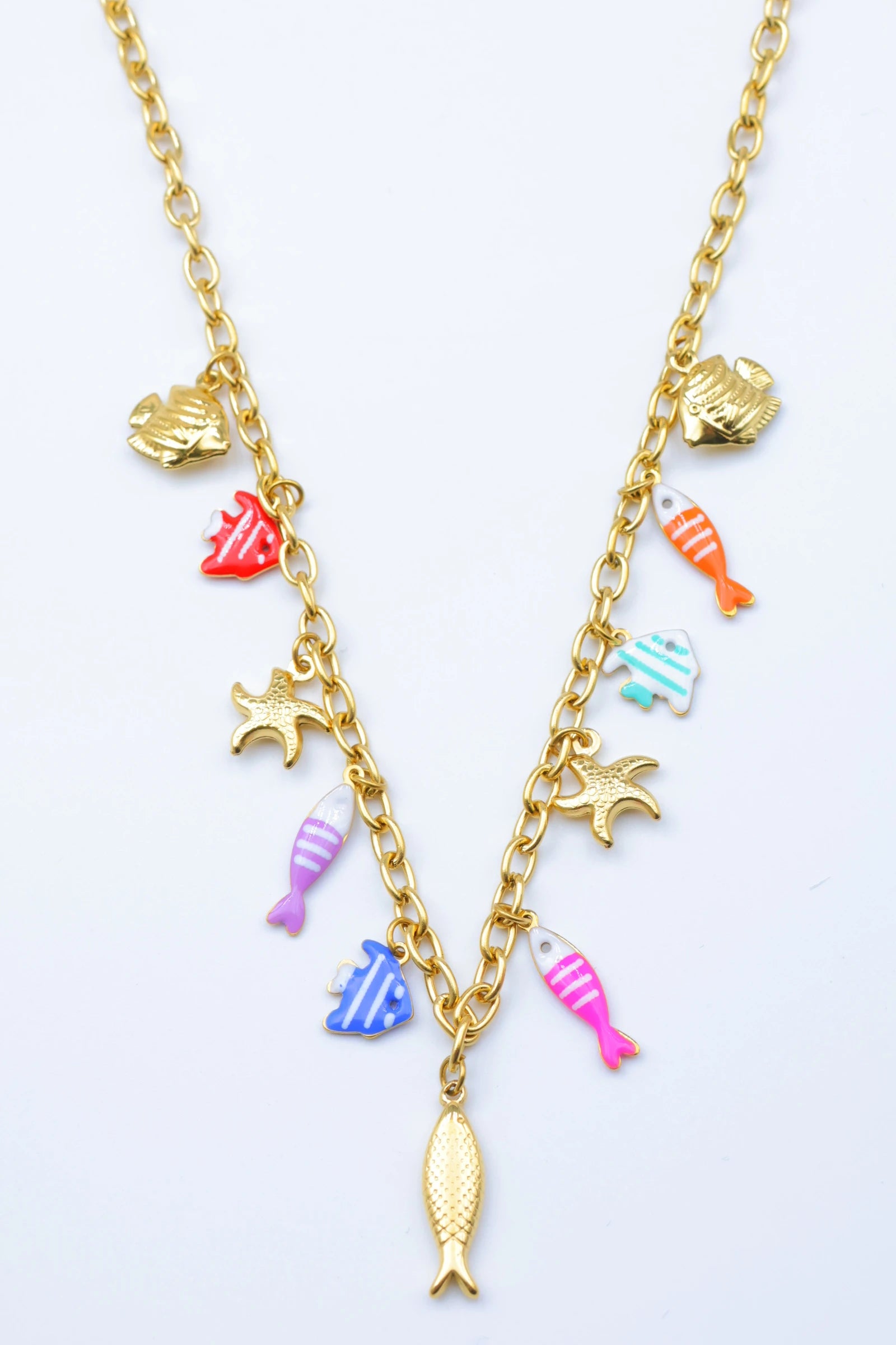 Collier en acier inoxydable - MULTICOLORE