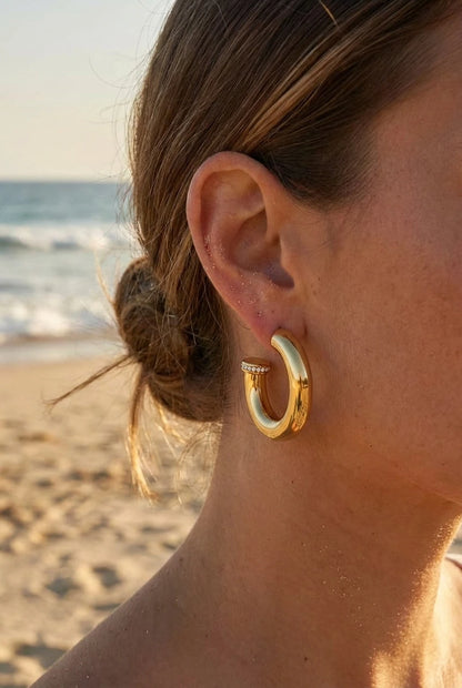 Boucles d’oreilles en acier inoxydable