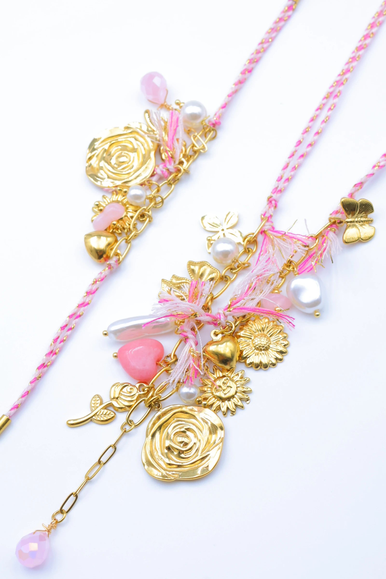 Parure de bijoux en acier inoxydable - ROSE