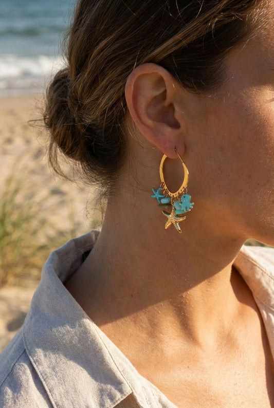 Boucles d’oreilles en acier inoxydable