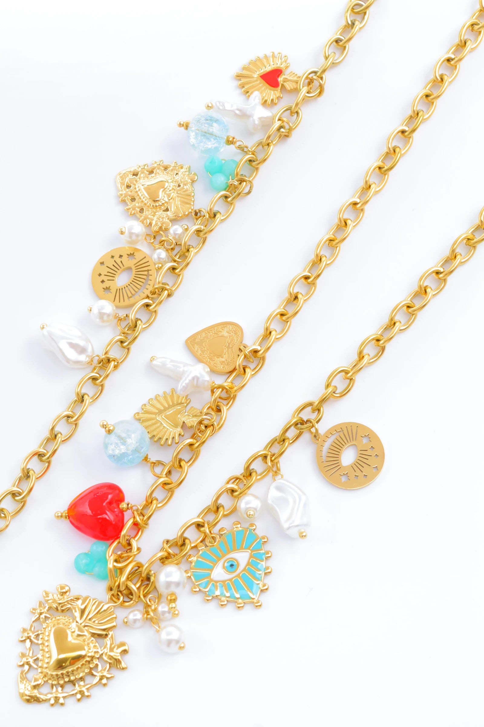 Parure de bijoux en acier inoxydable - DORÉ