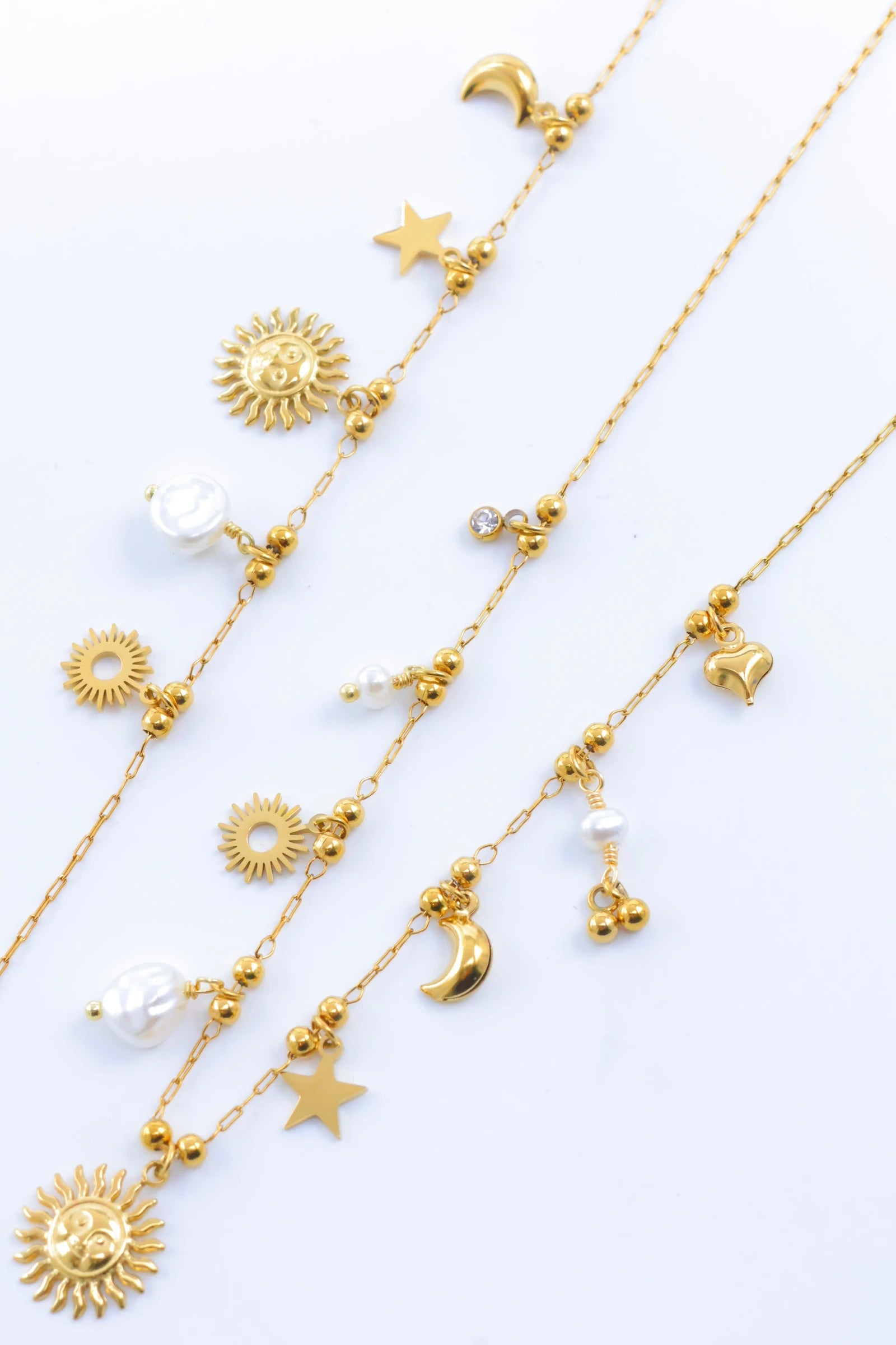Parure de bijoux en acier inoxydable - DORÉ