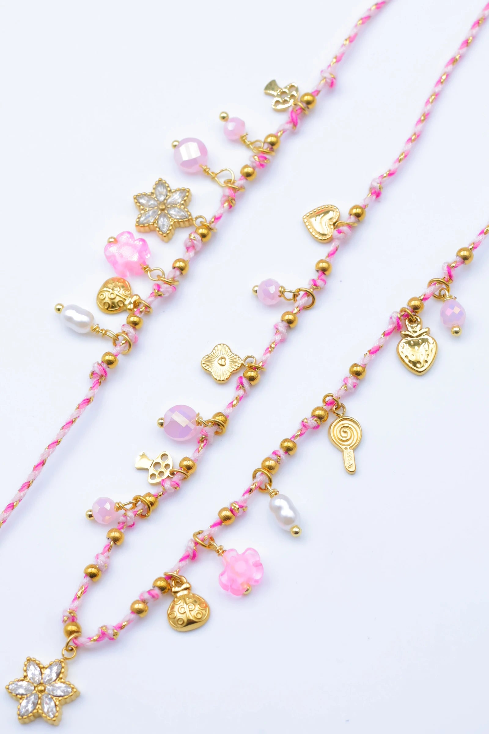 Parure de bijoux en acier inoxydable - ROSE
