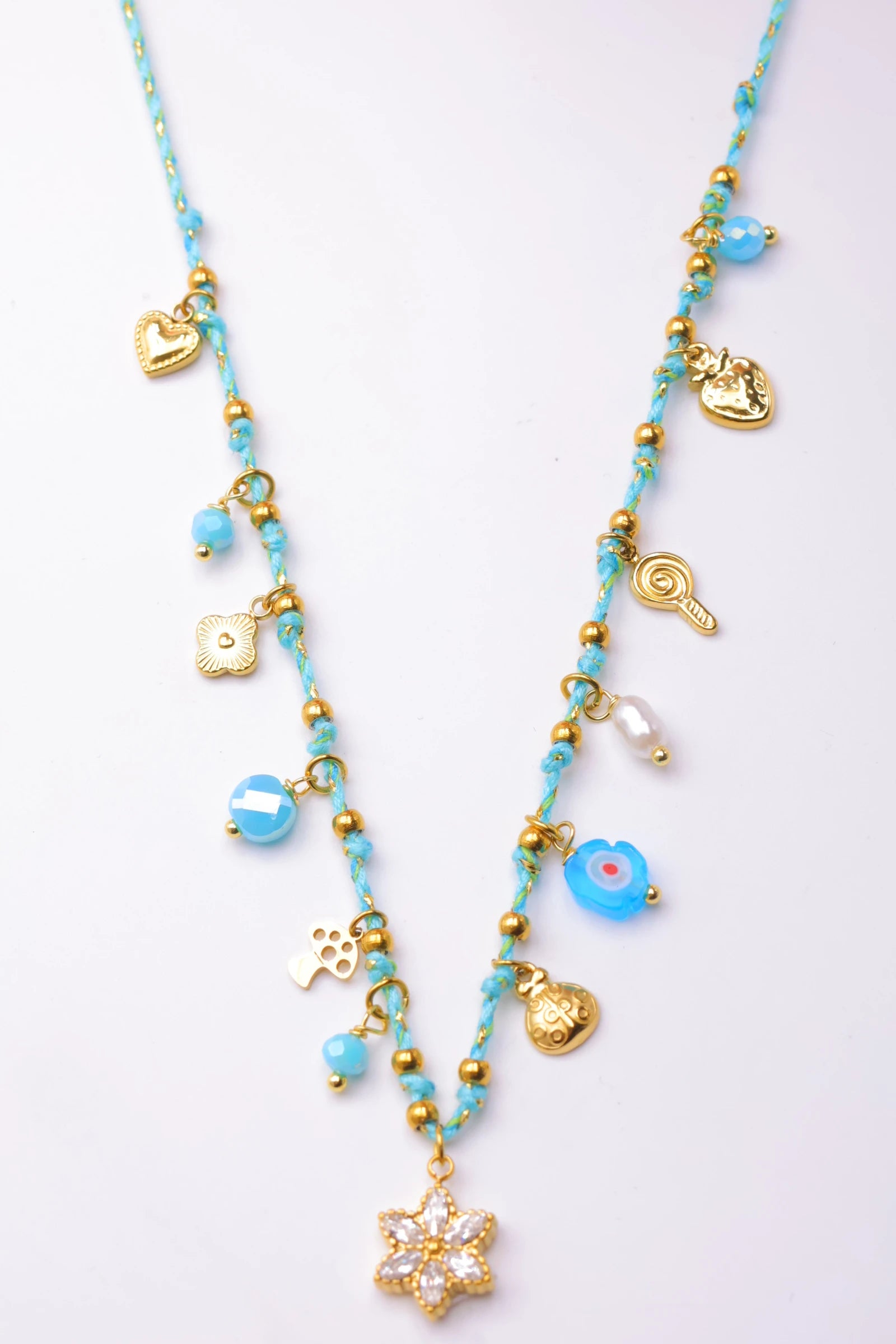 Collier en acier inoxydable - BLEU