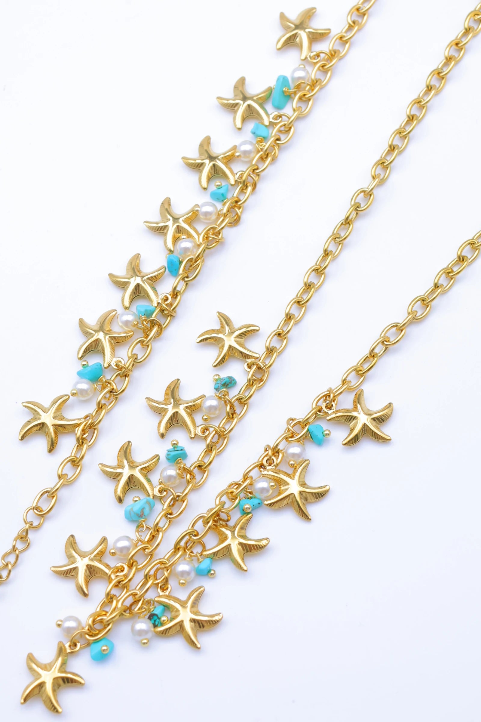 Parure de bijoux en acier inoxydable - DORÉ