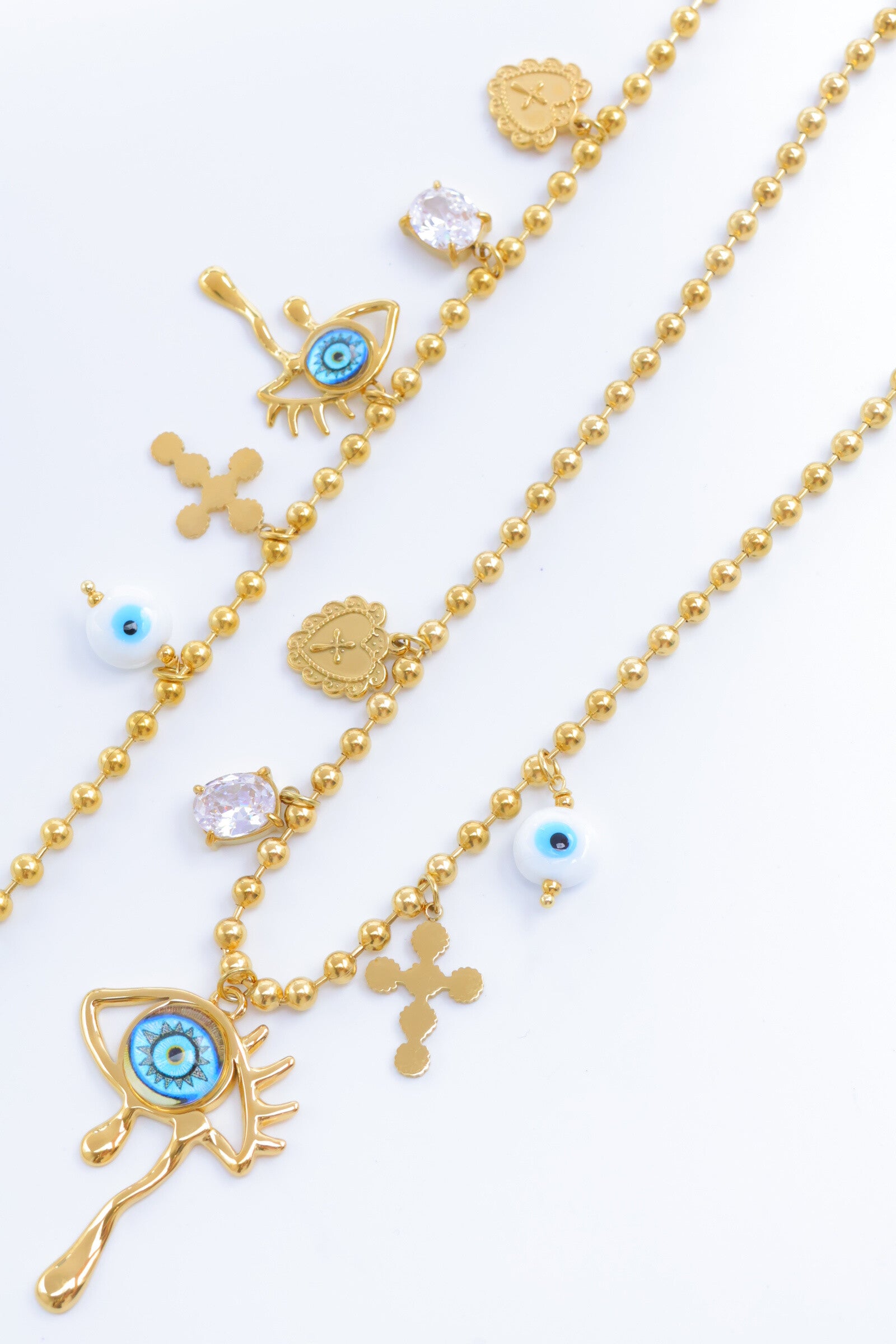Parure de bijoux en acier inoxydable - DORÉ