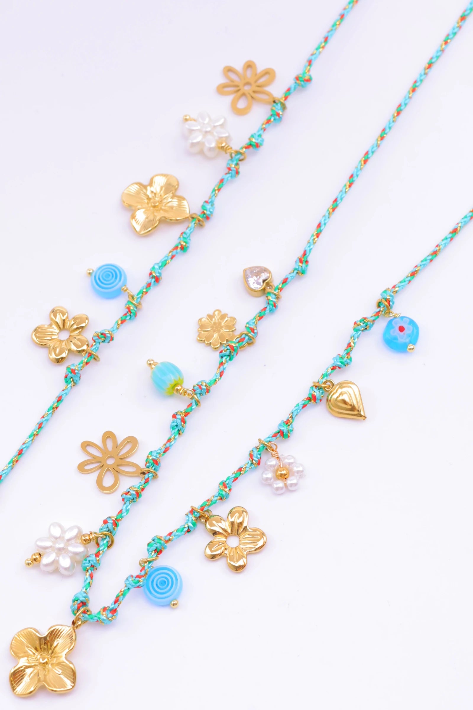 Parure de bijoux en acier inoxydable - BLEU