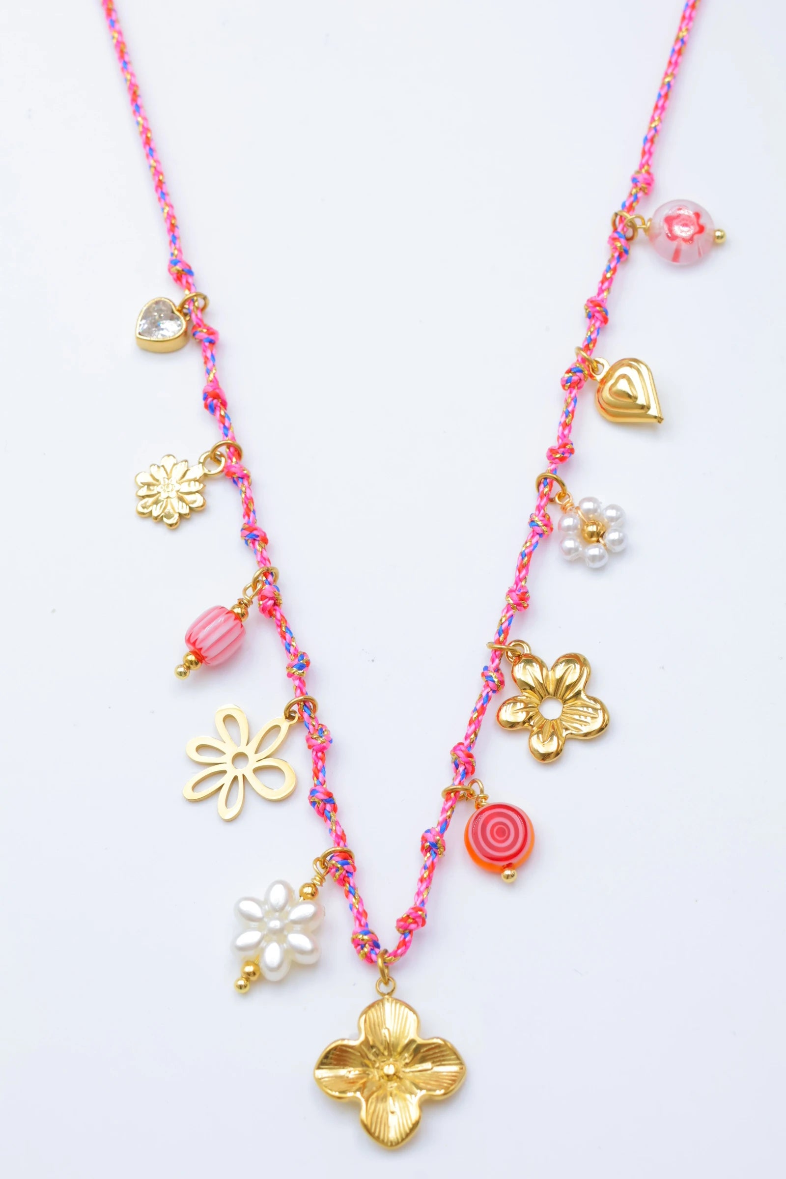 Collier en acier inoxydable - FUCHSIA