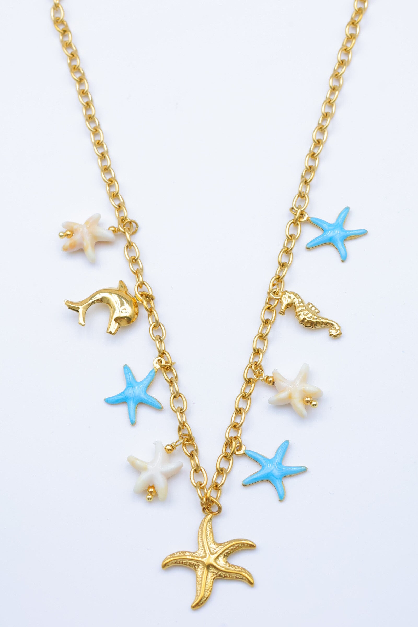 Collier en acier inoxydable - BLEU