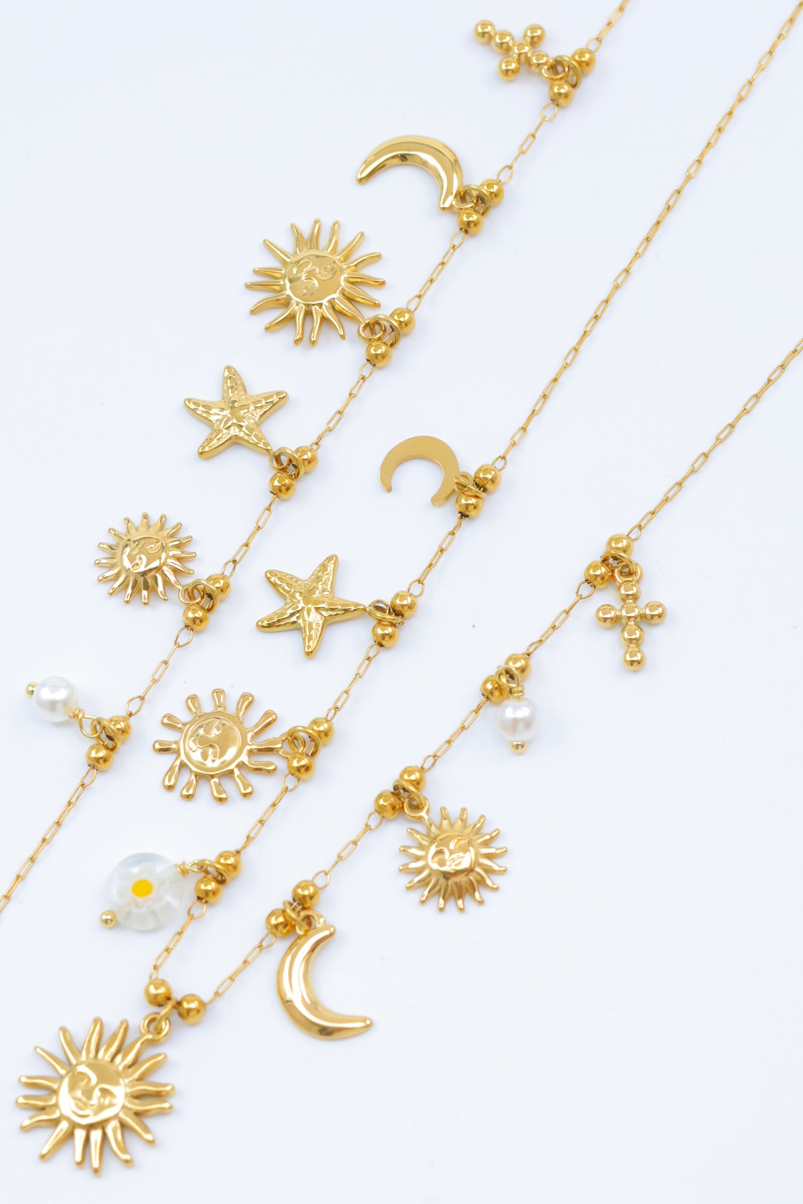 Parure de bijoux en acier inoxydable - DORÉ