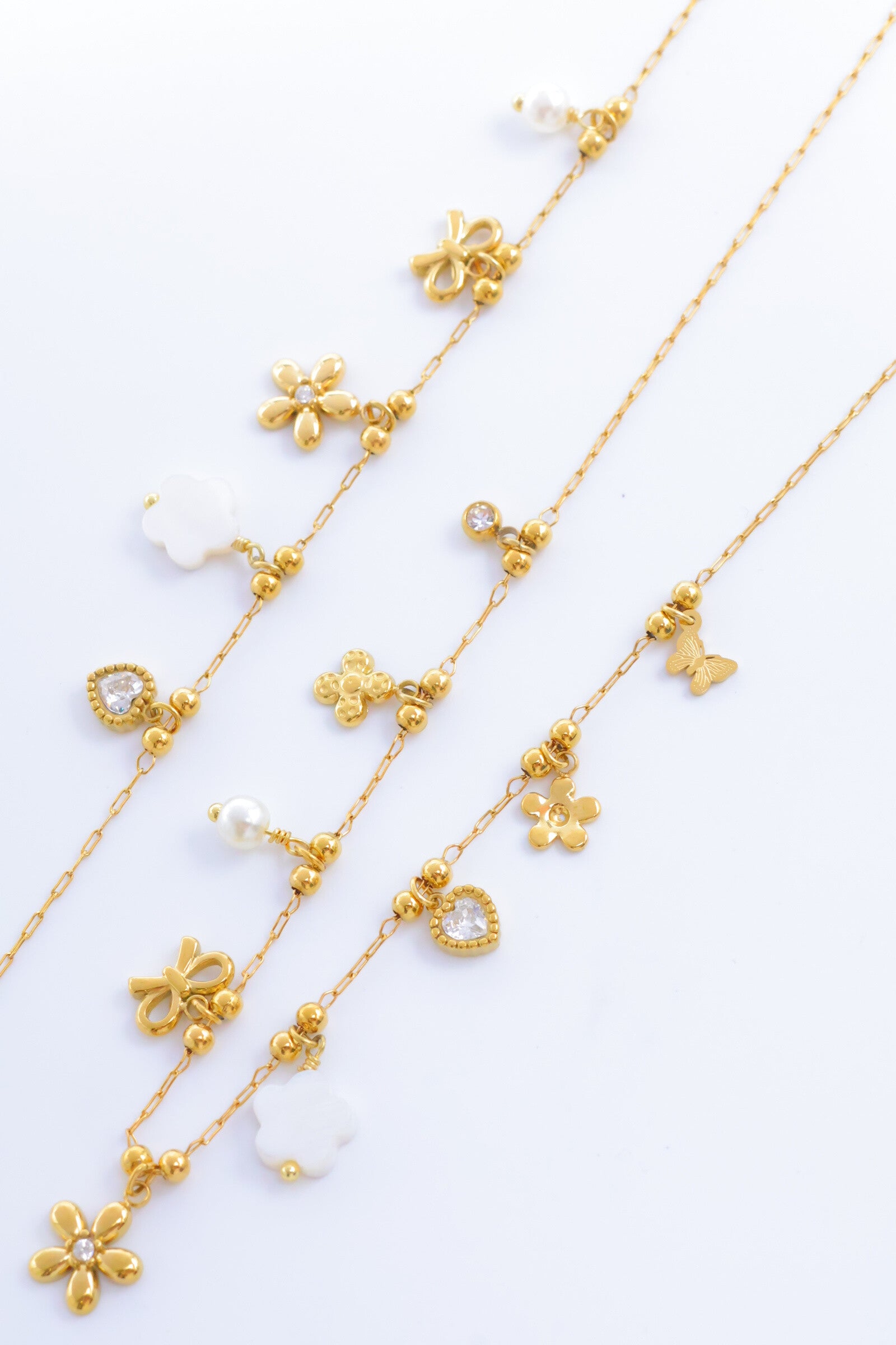 Parure de bijoux en acier inoxydable - DORÉ