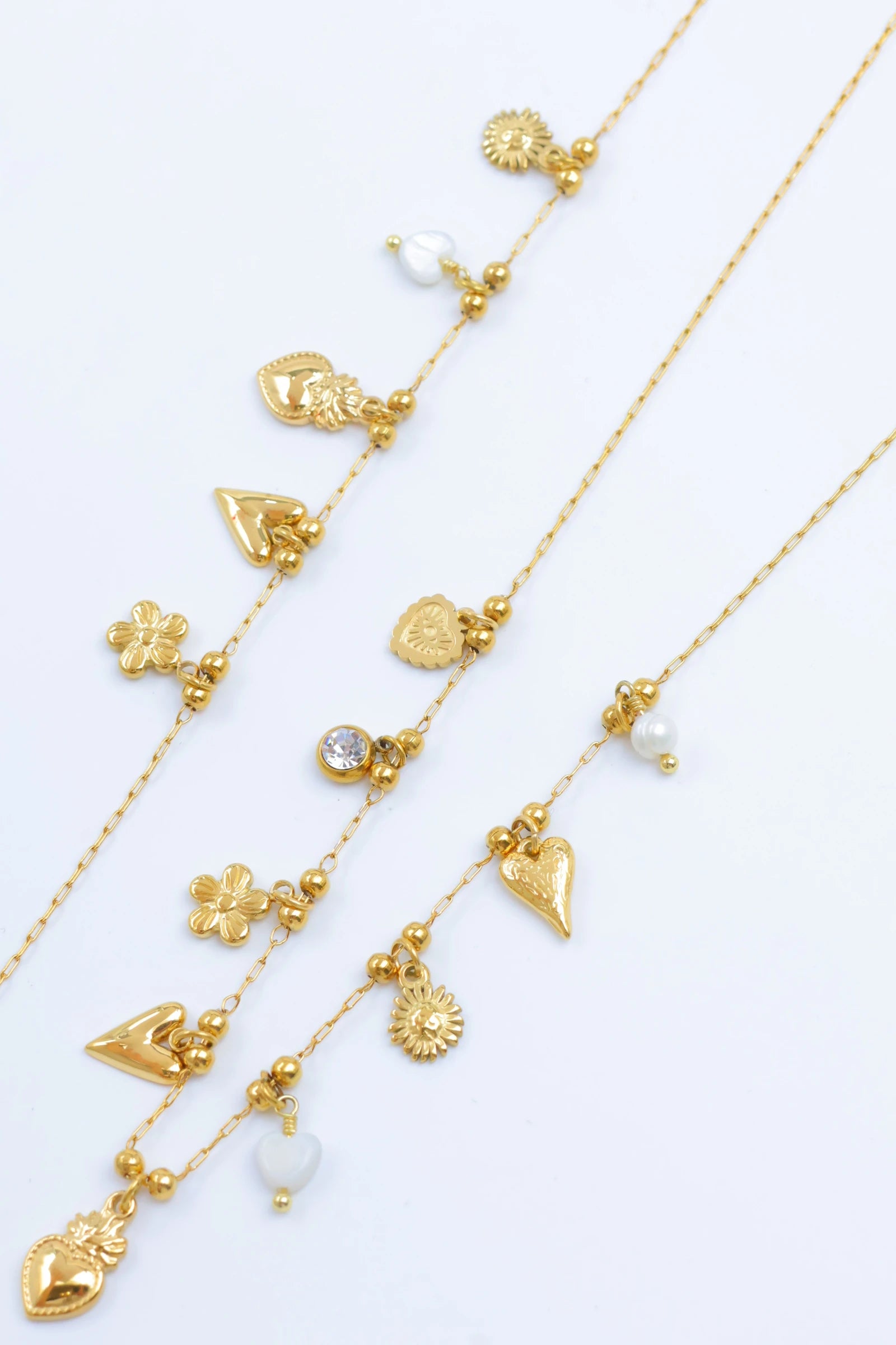Parure de bijoux en acier inoxydable - DORÉ