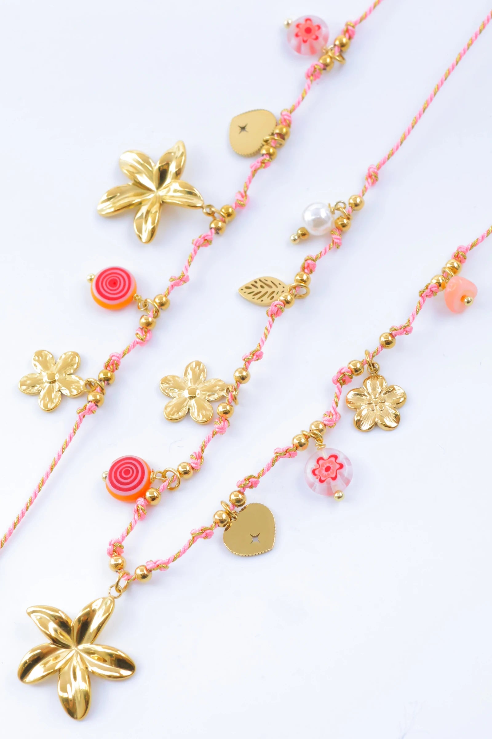 Parure de bijoux en acier inoxydable - ROSE