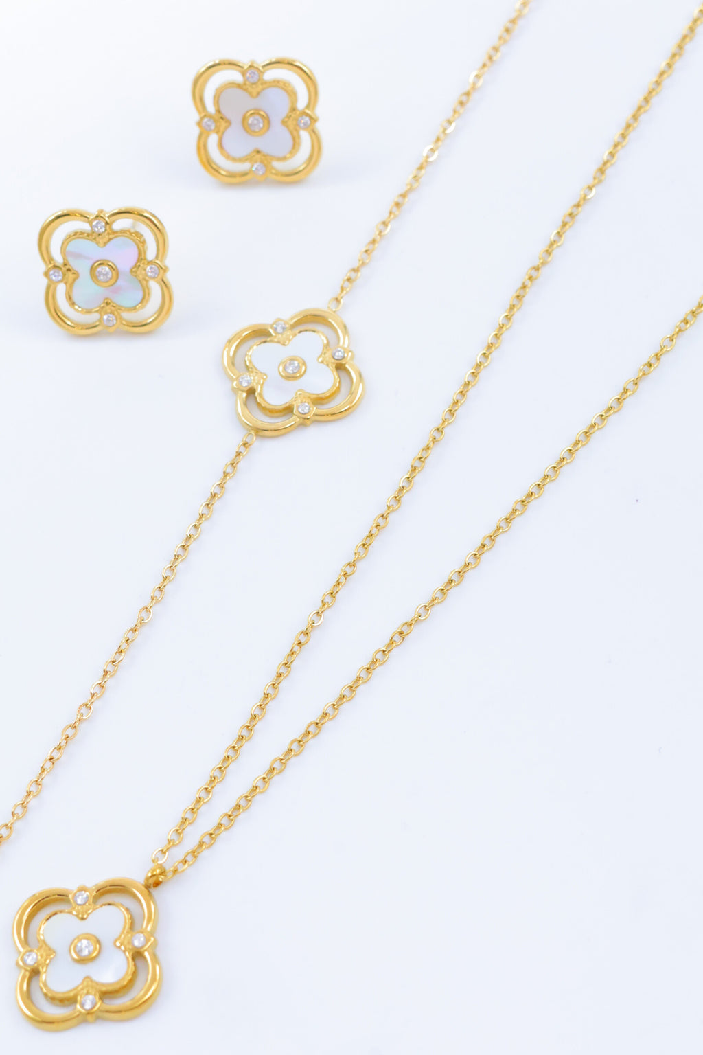 Parure de bijoux en acier inoxydable - DORÉ