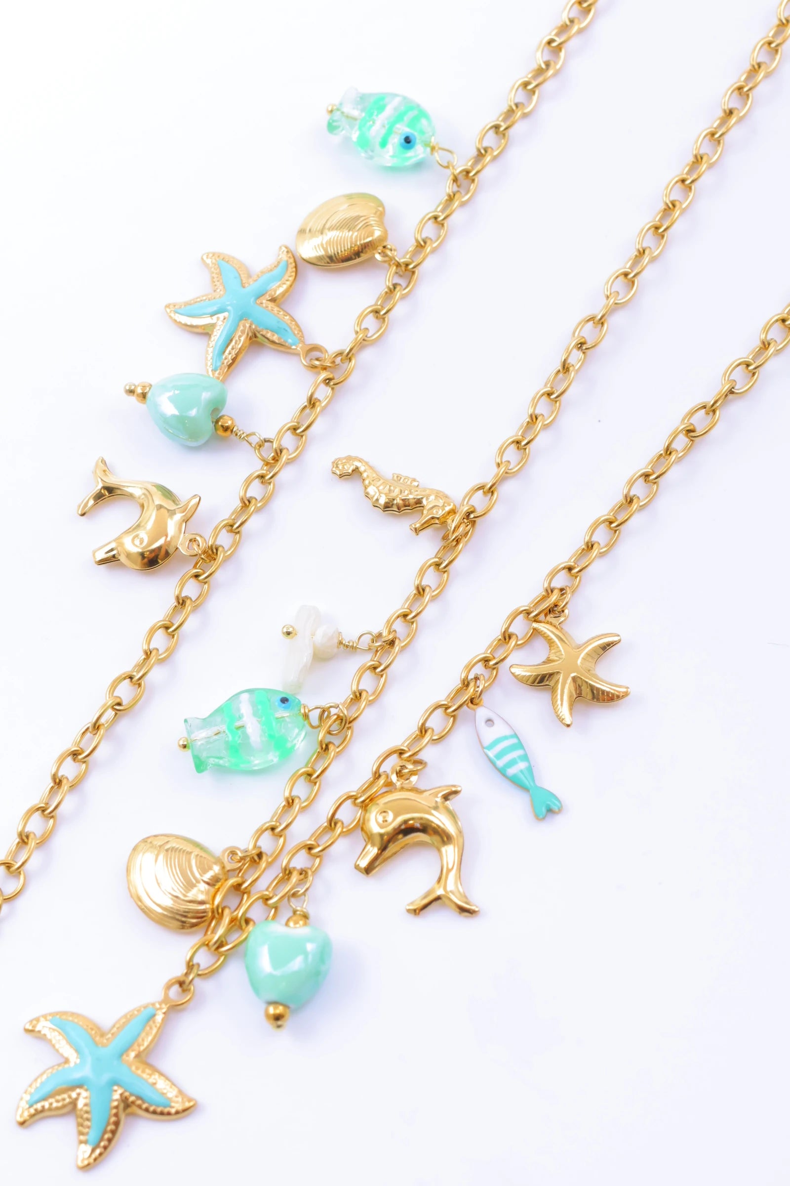 Parure de bijoux en acier inoxydable - VERT