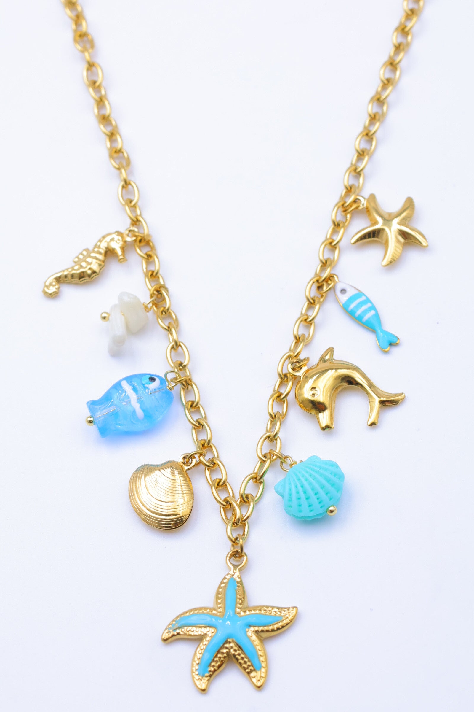 Collier en acier inoxydable - BLEU