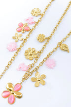 Parure de bijoux en acier inoxydable - ROSE