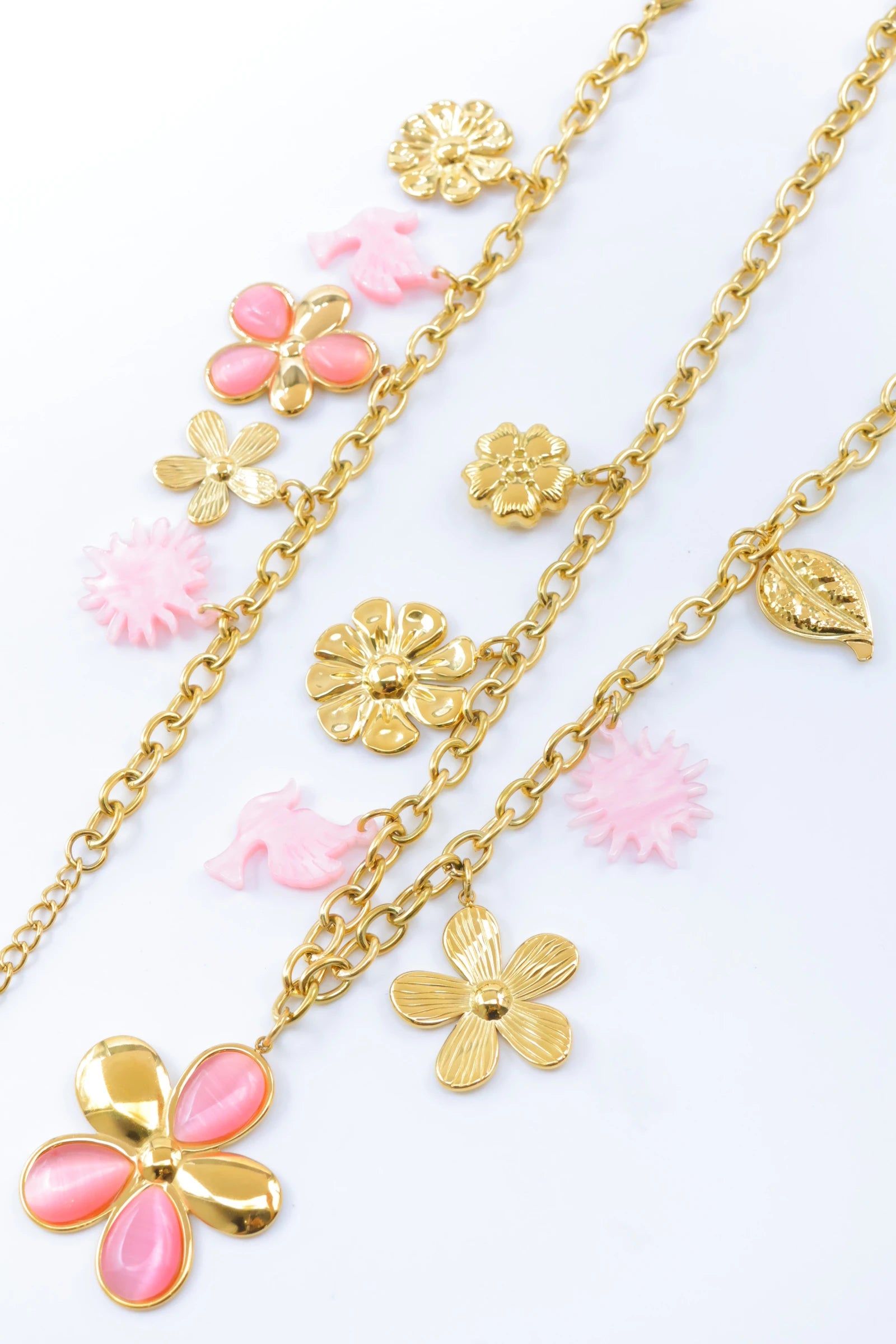 Parure de bijoux en acier inoxydable - ROSE