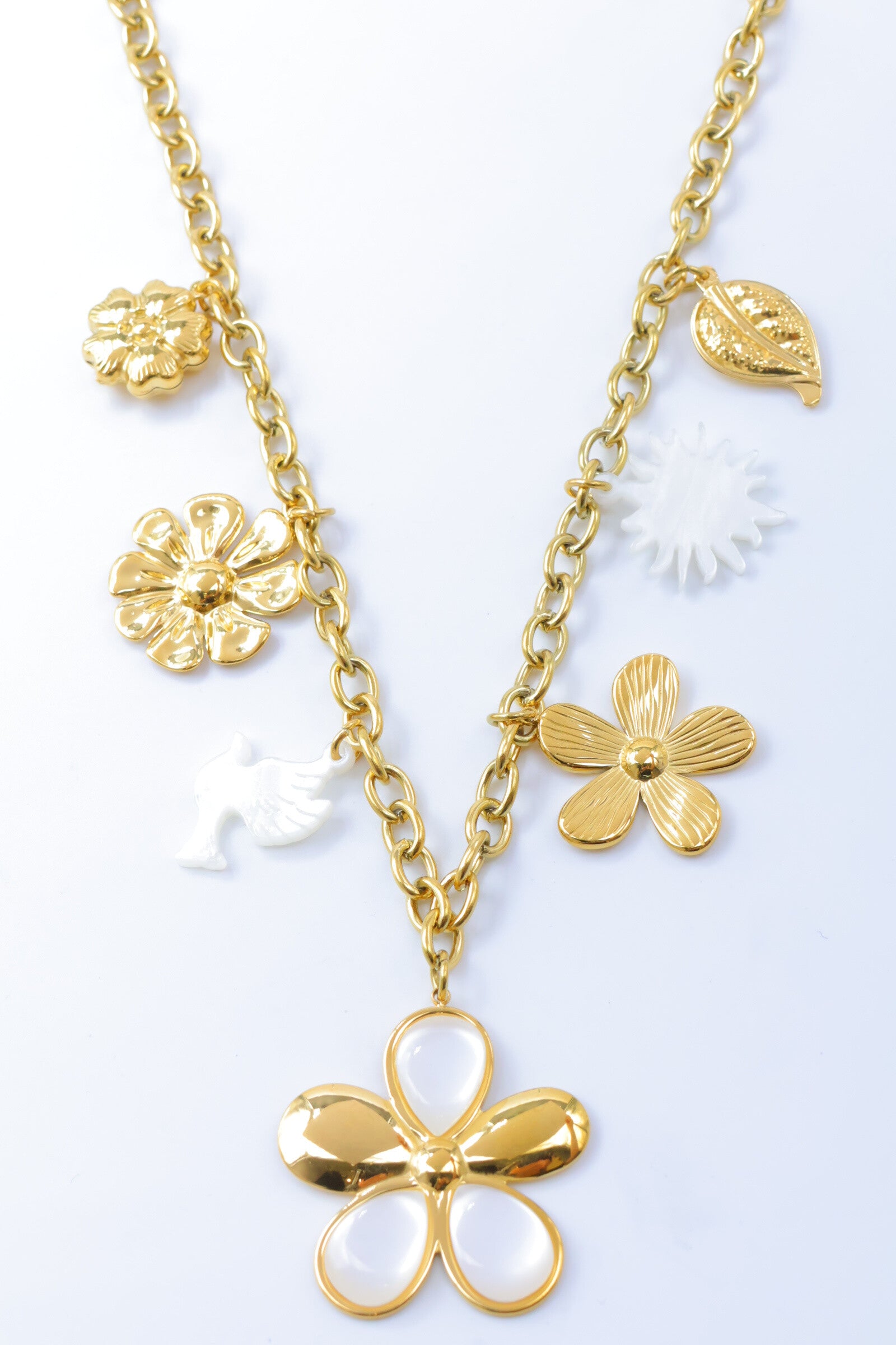Collier en acier inoxydable - BLANC