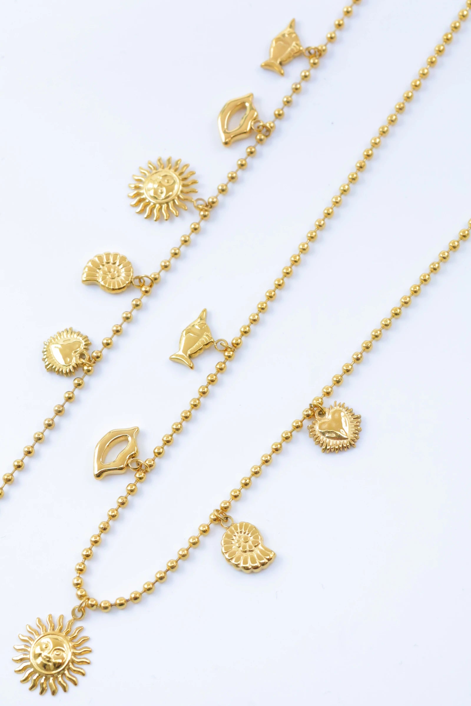 Parure de bijoux en acier inoxydable - DORÉ