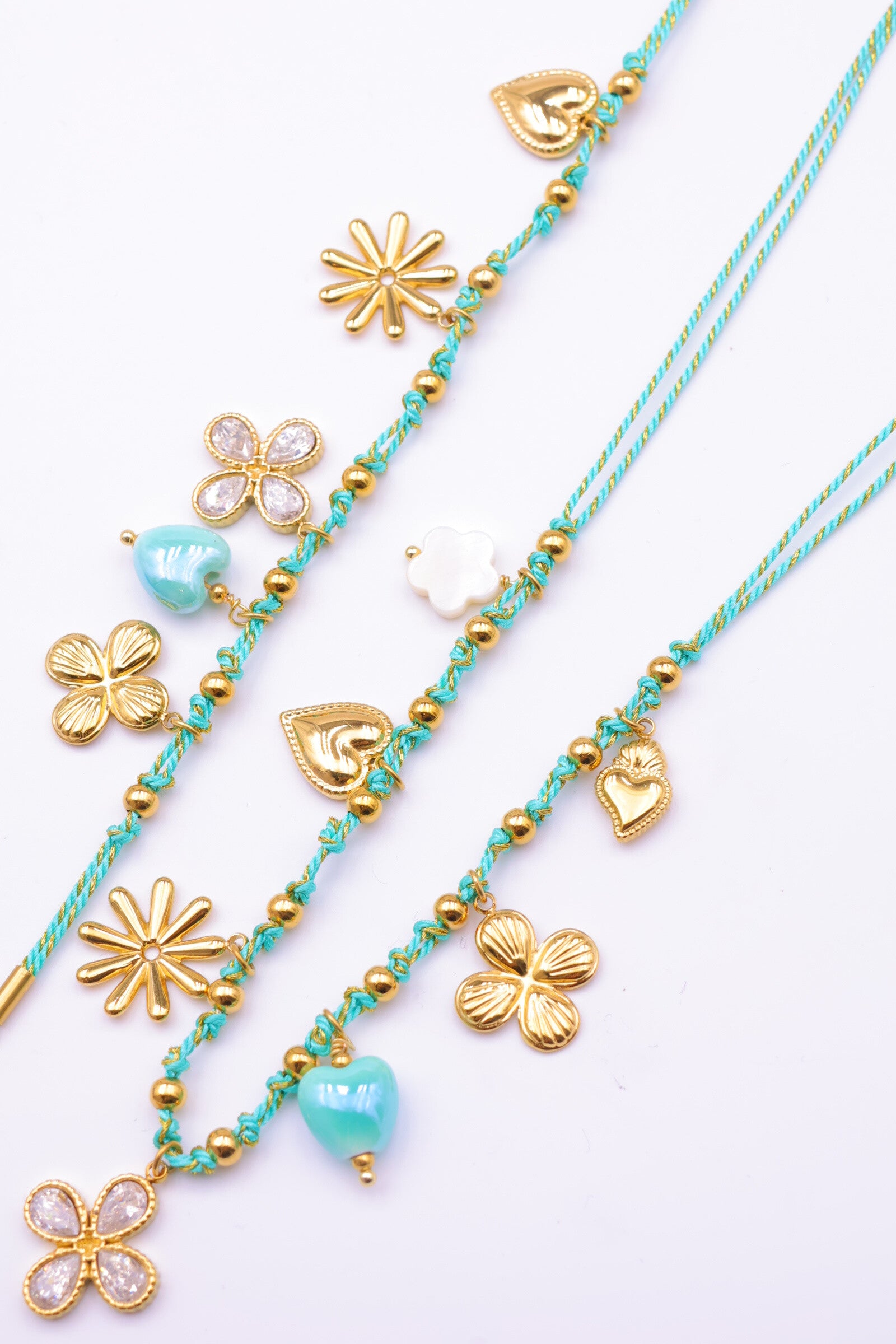 Parure de bijoux en acier inoxydable - BLEU