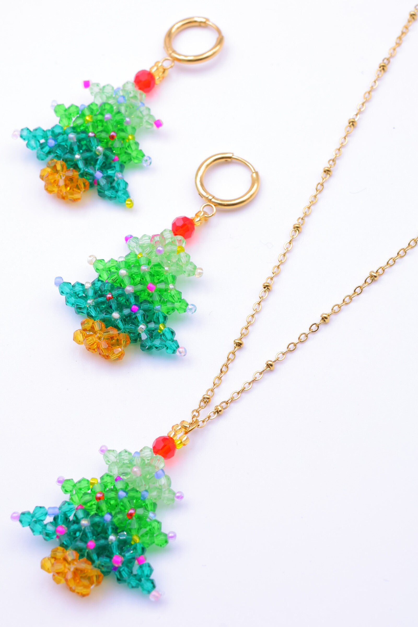 Parure de bijoux en acier inoxydable - DORÉ