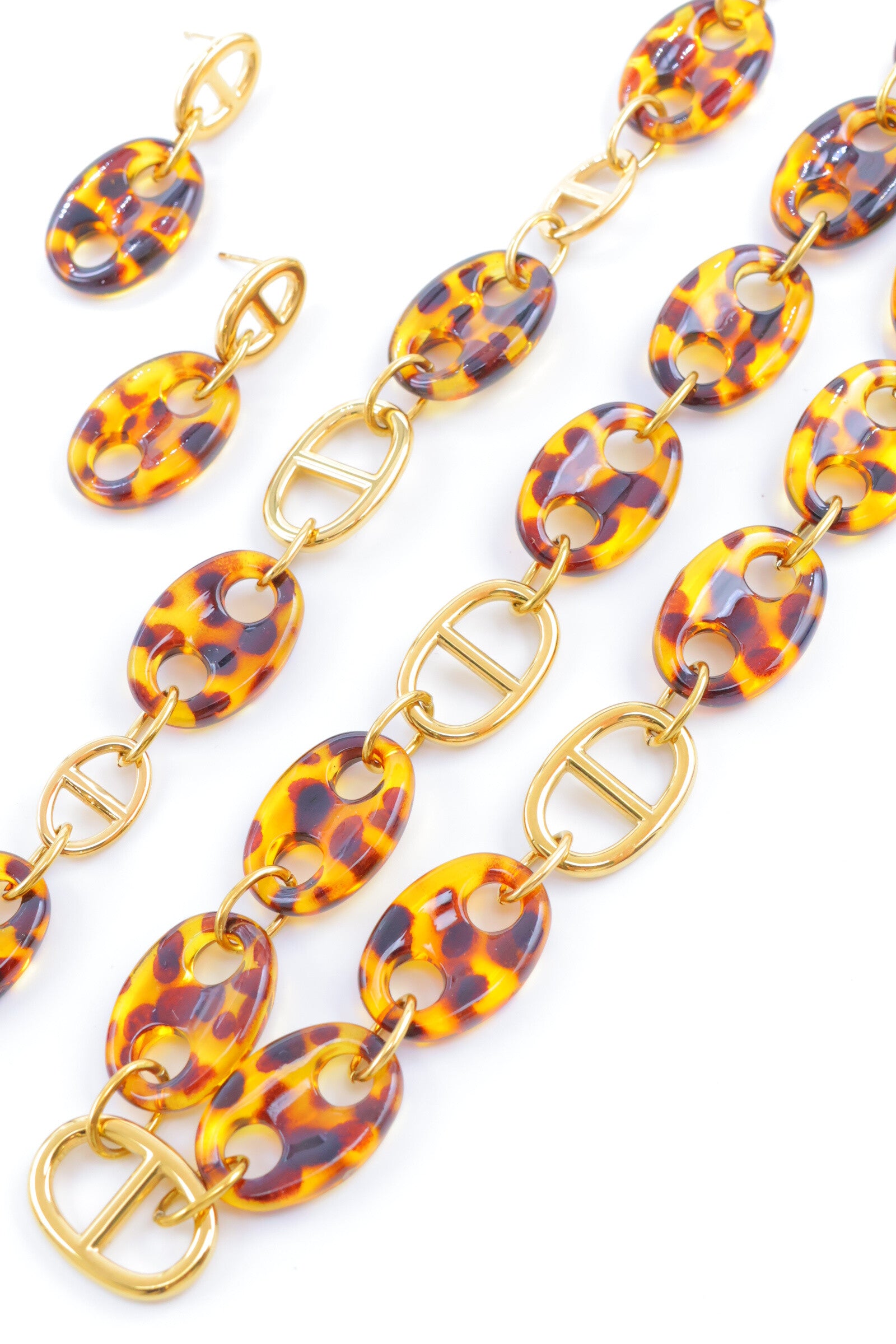 Parure de bijoux en acier inoxydable - DORÉ
