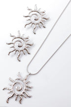 Parure de bijoux en acier inoxydable - ARGENT