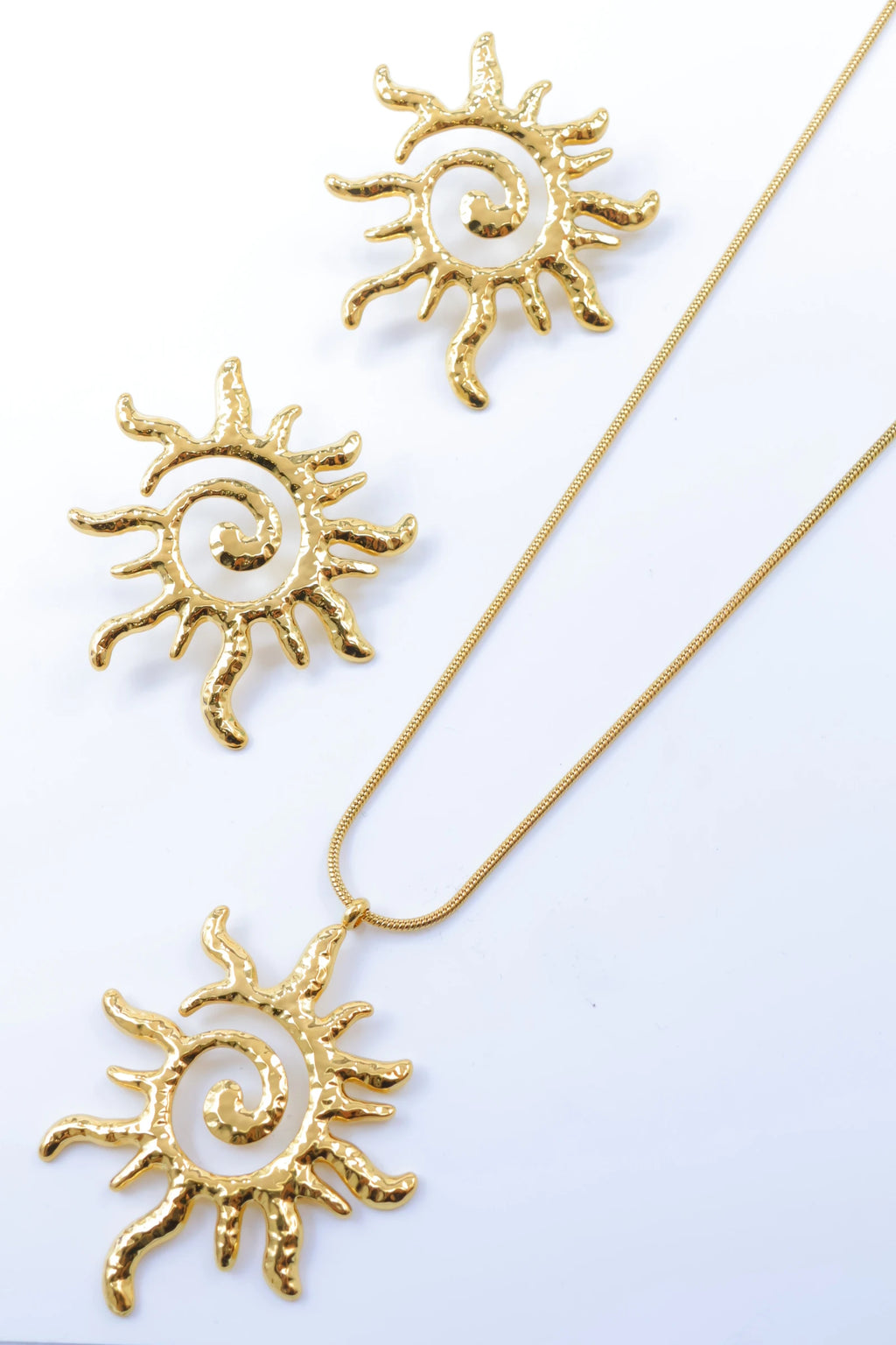 Parure de bijoux en acier inoxydable - DORÉ