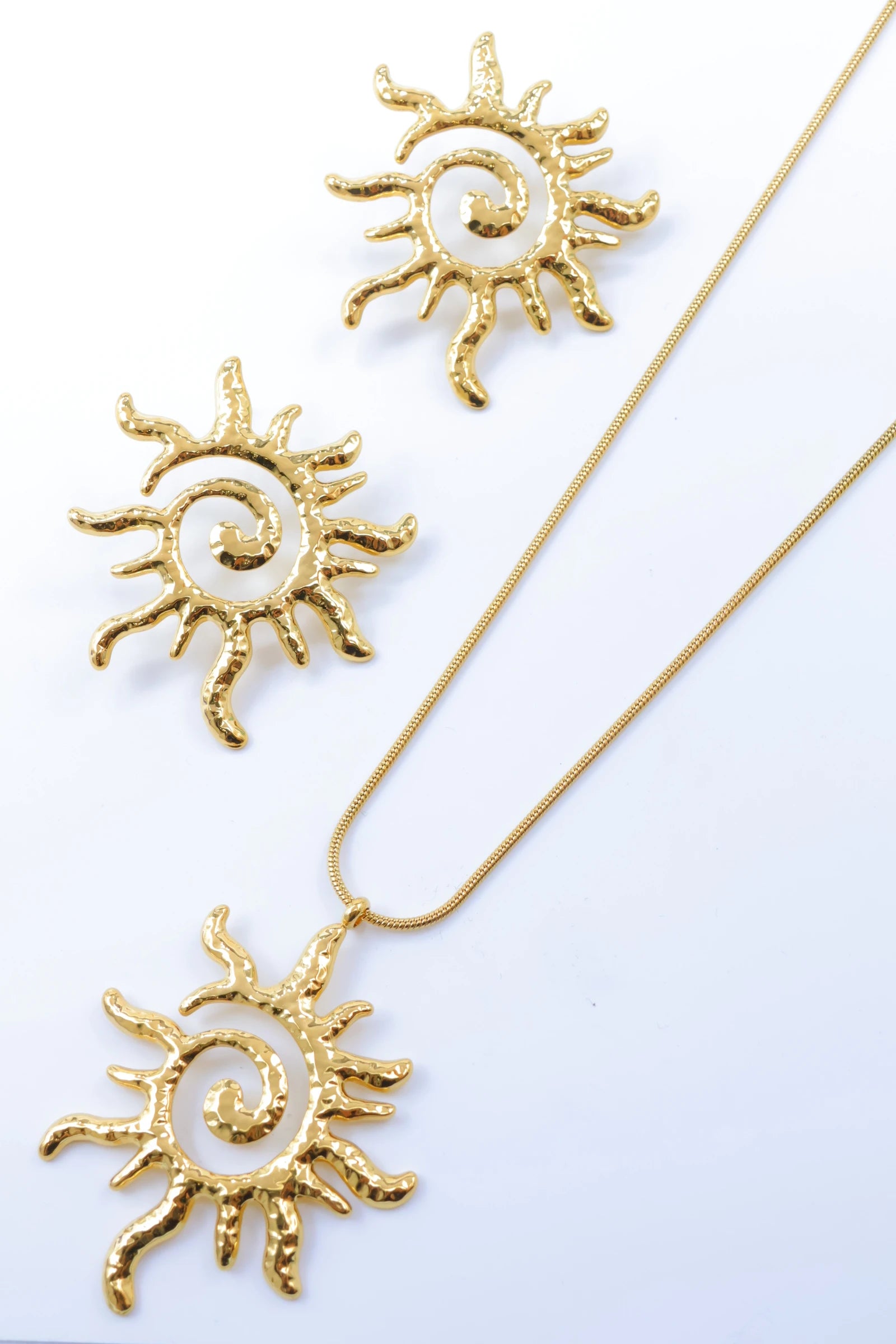 Parure de bijoux en acier inoxydable - DORÉ