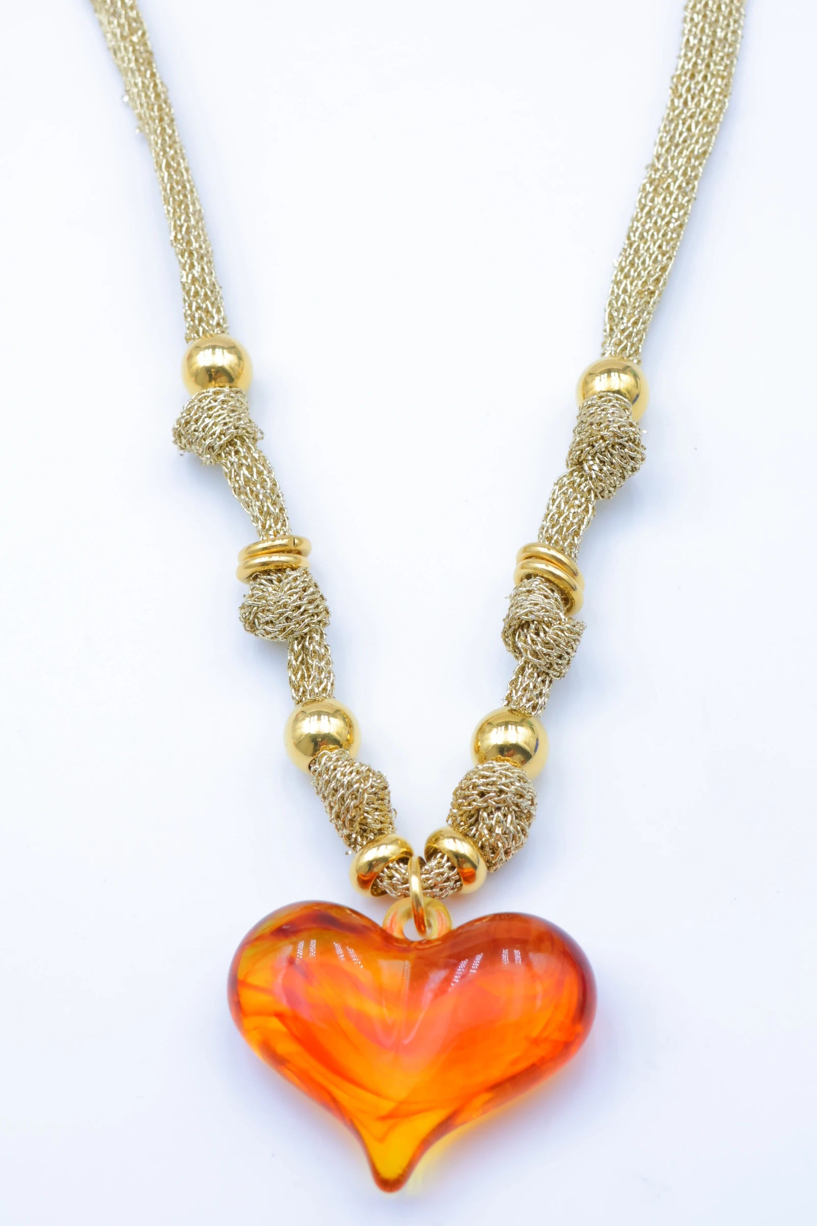 Collier en acier inoxydable - MARRON CLAIR