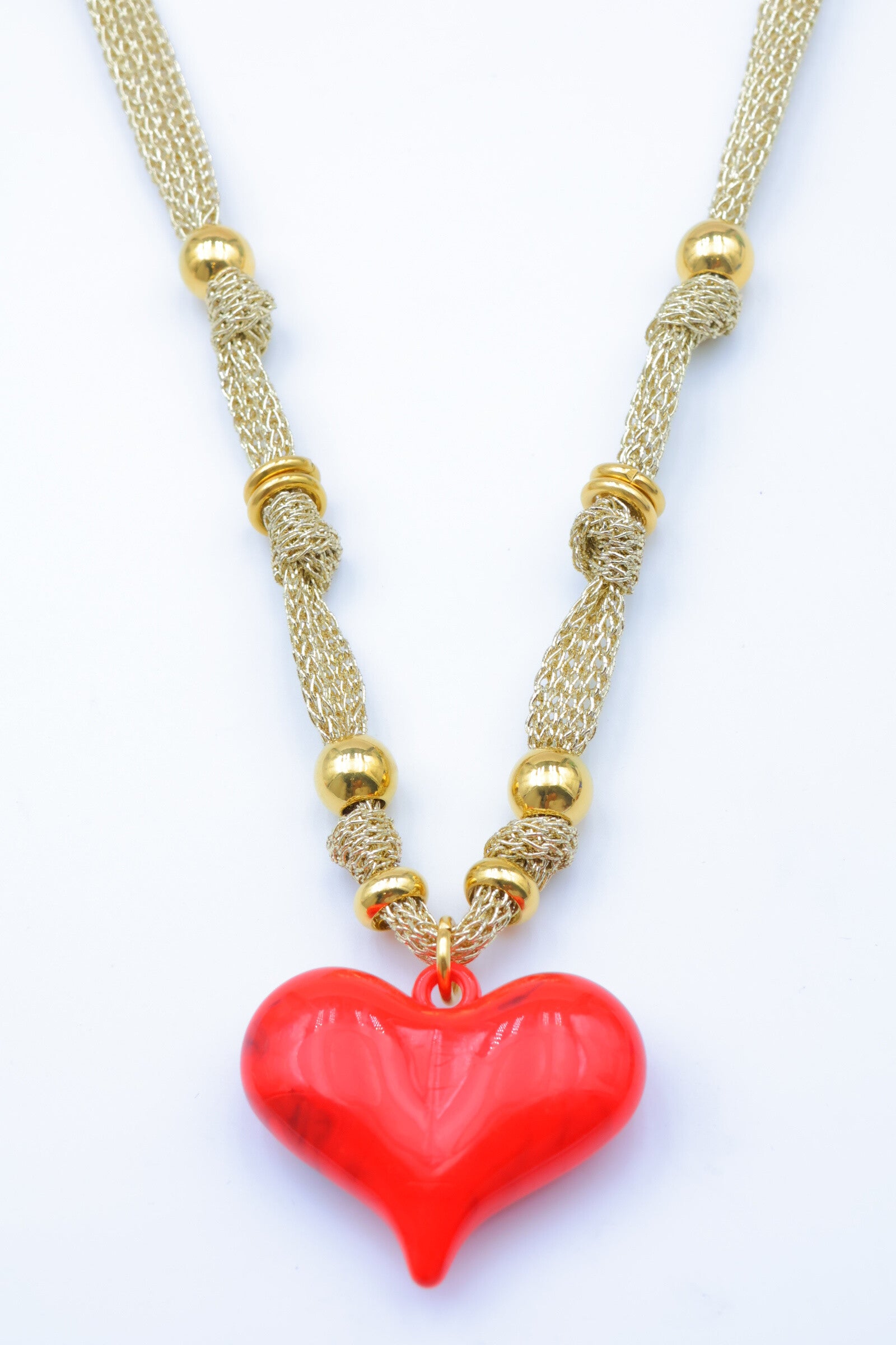 Collier en acier inoxydable - ROUGE