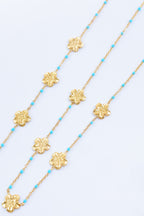 Parure de bijoux en acier inoxydable - BLEU