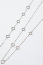 Parure de bijoux en acier inoxydable - ARGENT