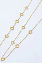 Parure de bijoux en acier inoxydable - DORÉ