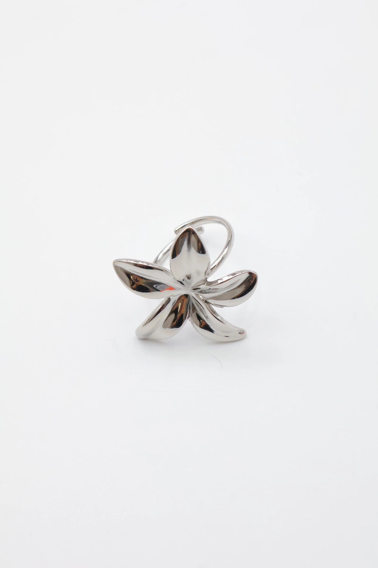 Bague ajustable en acier inoxydable - ARGENT