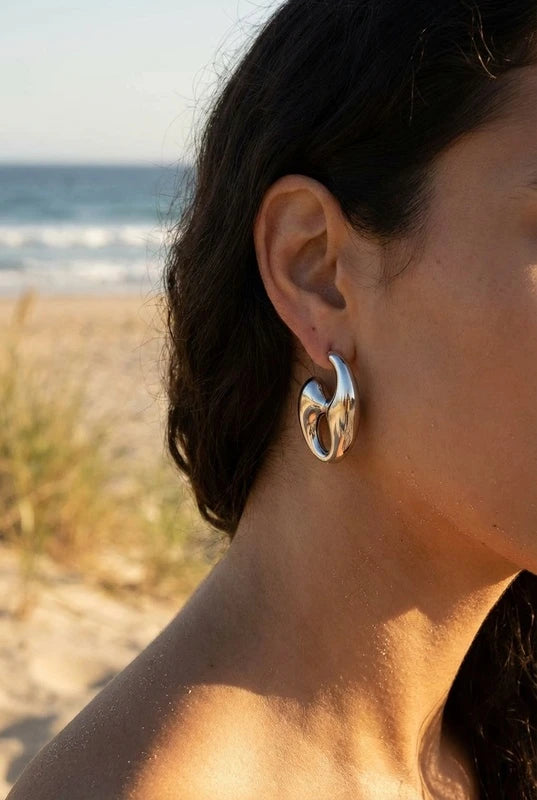 Boucles d’oreilles en acier inoxydable