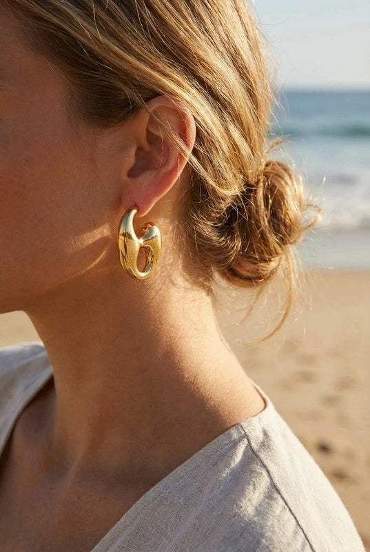 Boucles d’oreilles en acier inoxydable