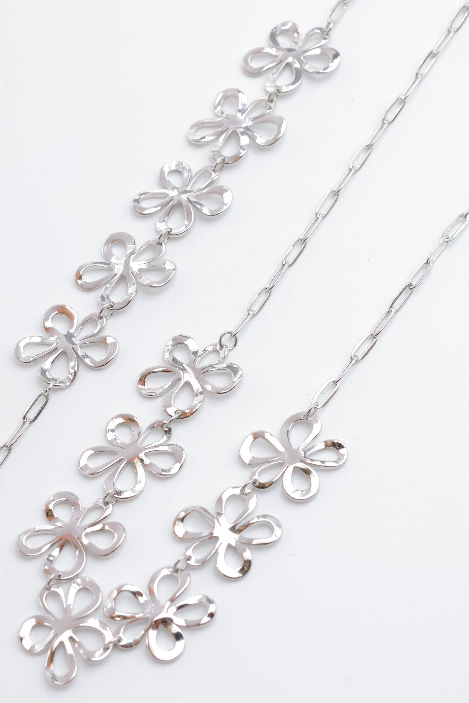 Parure de bijoux en acier inoxydable - ARGENT