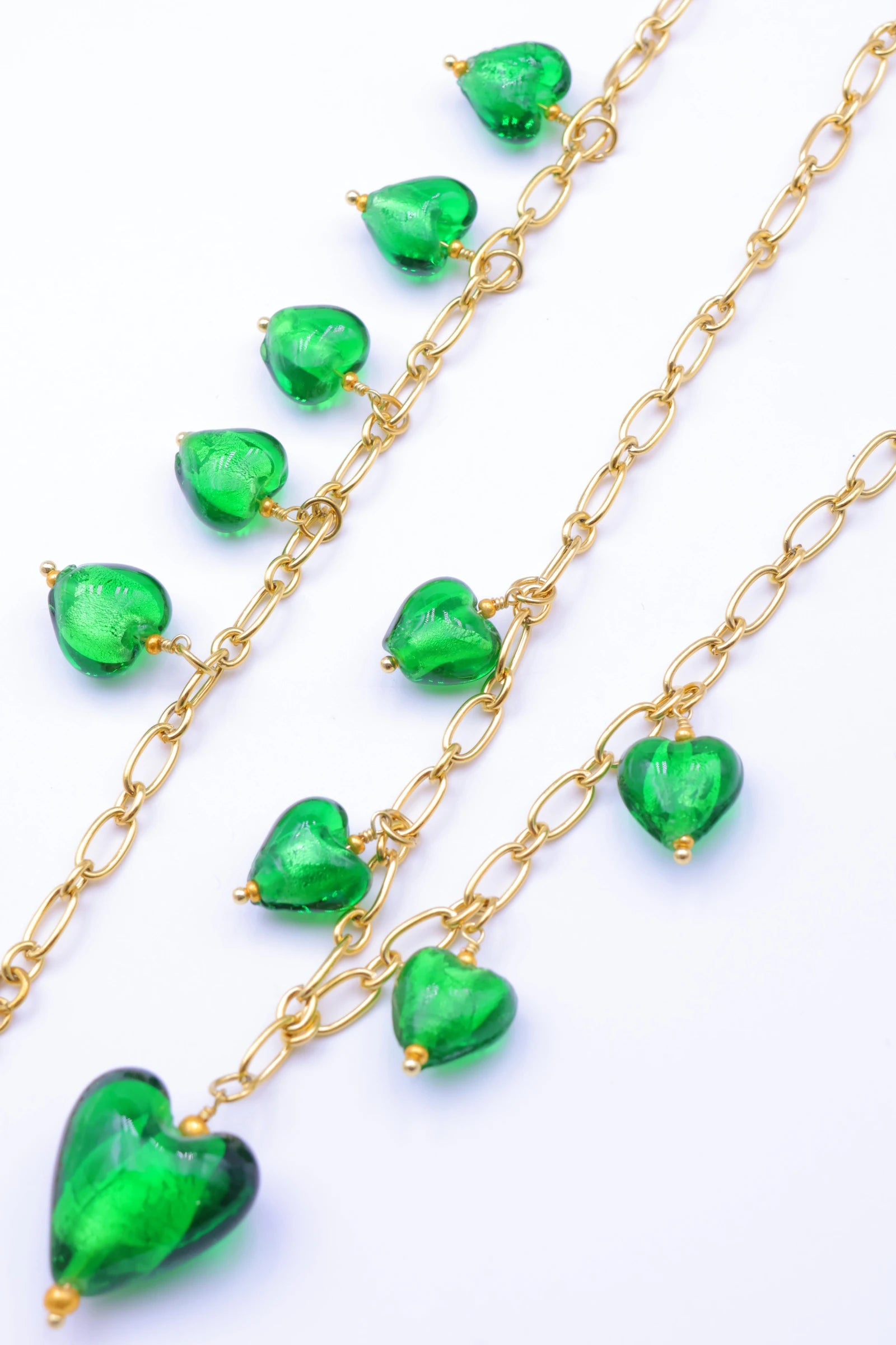 Parure de bijoux en acier inoxydable - VERT