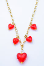 Collier en acier inoxydable - ROUGE